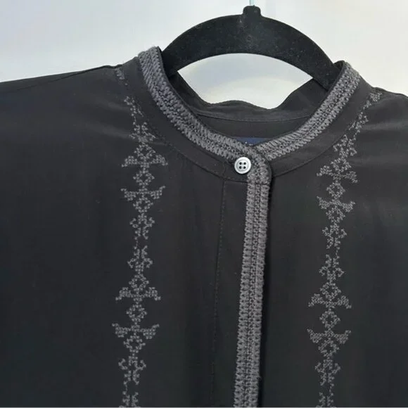 Madewell Silk Ballad Tunic Shirt Top - Picture 4 of 7